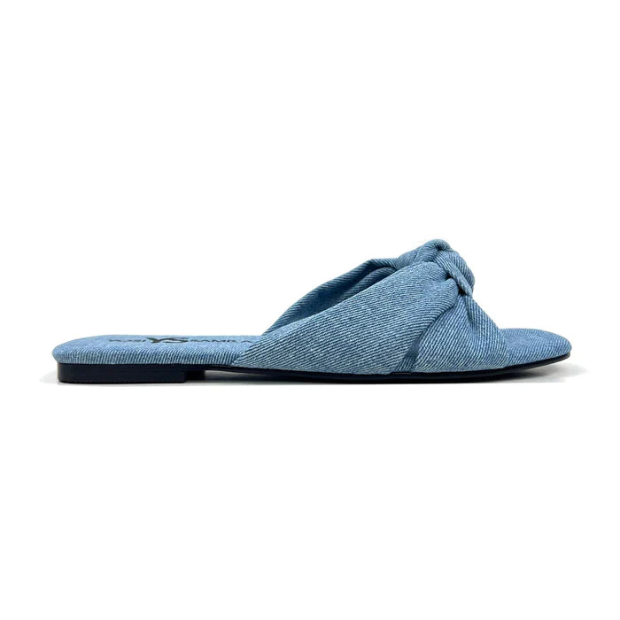 Naya Knotted Sandal - Denim